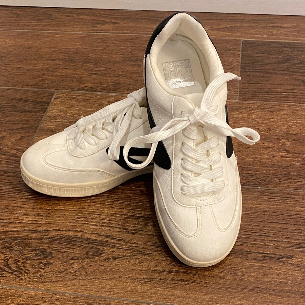 Dolce Vita Black and White Sneakers